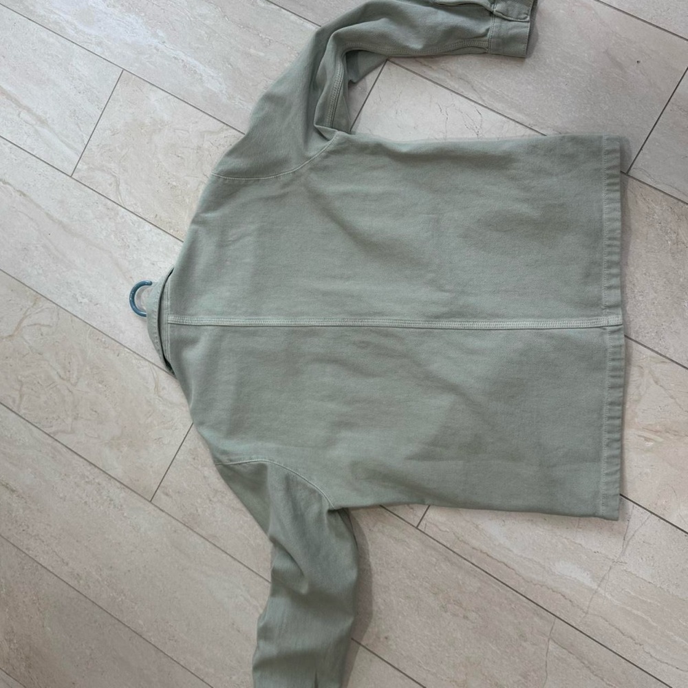 Zara Olive Green Lightweight Shirt Jacket - Picture 2 of 3